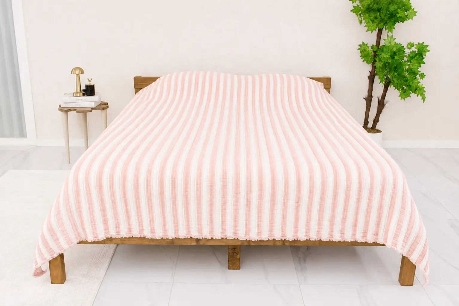 Piketen 4 Katlı Müslin Pike Çift Kişilik 200x230 - Kiremit