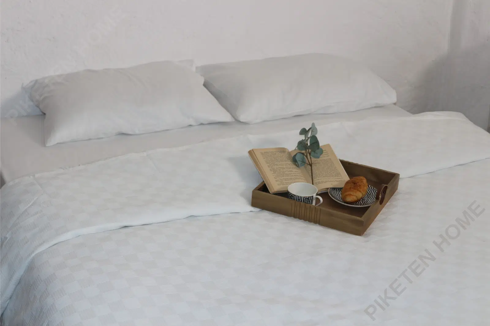 Piketen Tek Kişilik Küçük Damalı Otel Pikesi